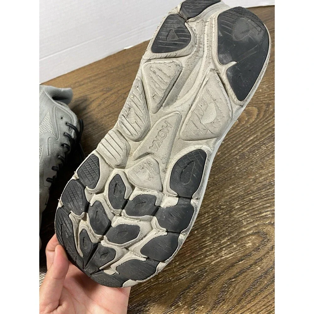 HOKA One One Clifton 10 1162030 GYST Grey /White/Black Mens Size 12 D F27525C